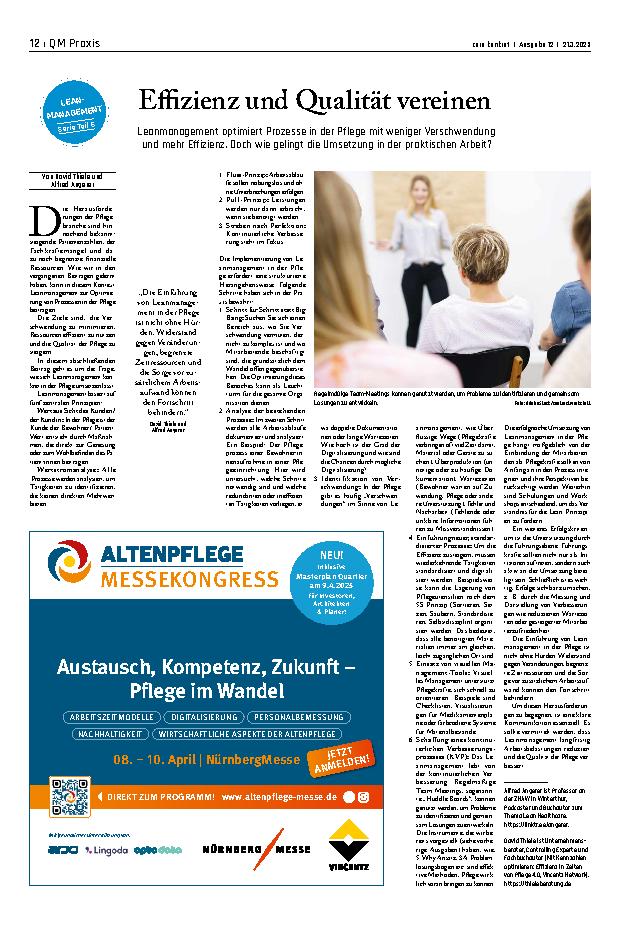 Vorschauseite 1: Effizienz und Qualität vereinen