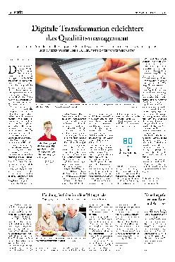 Vorschauseite 1: Digitale Transformation erleichtert das Qualitätsmanagement.