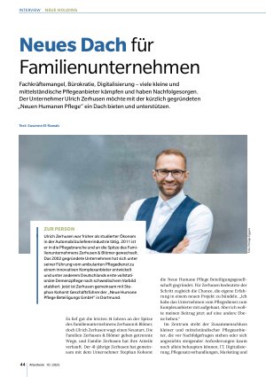 Vorschauseite 1: Neues Dach für Familienunternehmen