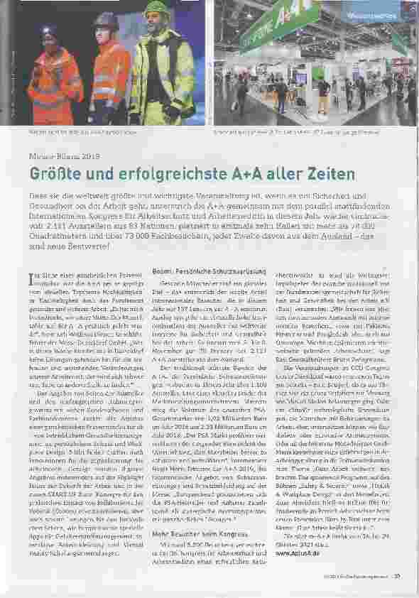 Vorschauseite 1: Größte und erfolgreichste A+A aller Zeiten