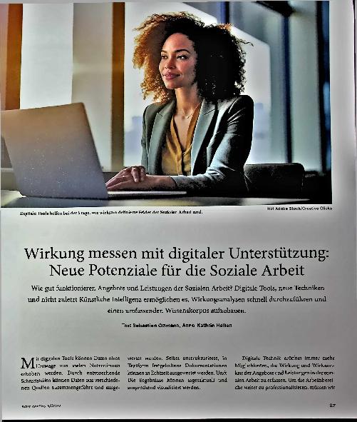 Vorschauseite 1: Wirkung messen mit digitaler Unterstützung: Neue Potenziale für die Soziale Arbeit
