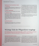Vorschauseite 1: Wichtige Teile der Pflegereform vorgelegt.