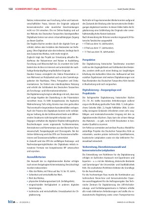 Vorschauseite 2: Tanzgeschichte bewahren Historische Tanzbücher digital konservieren und präsentieren