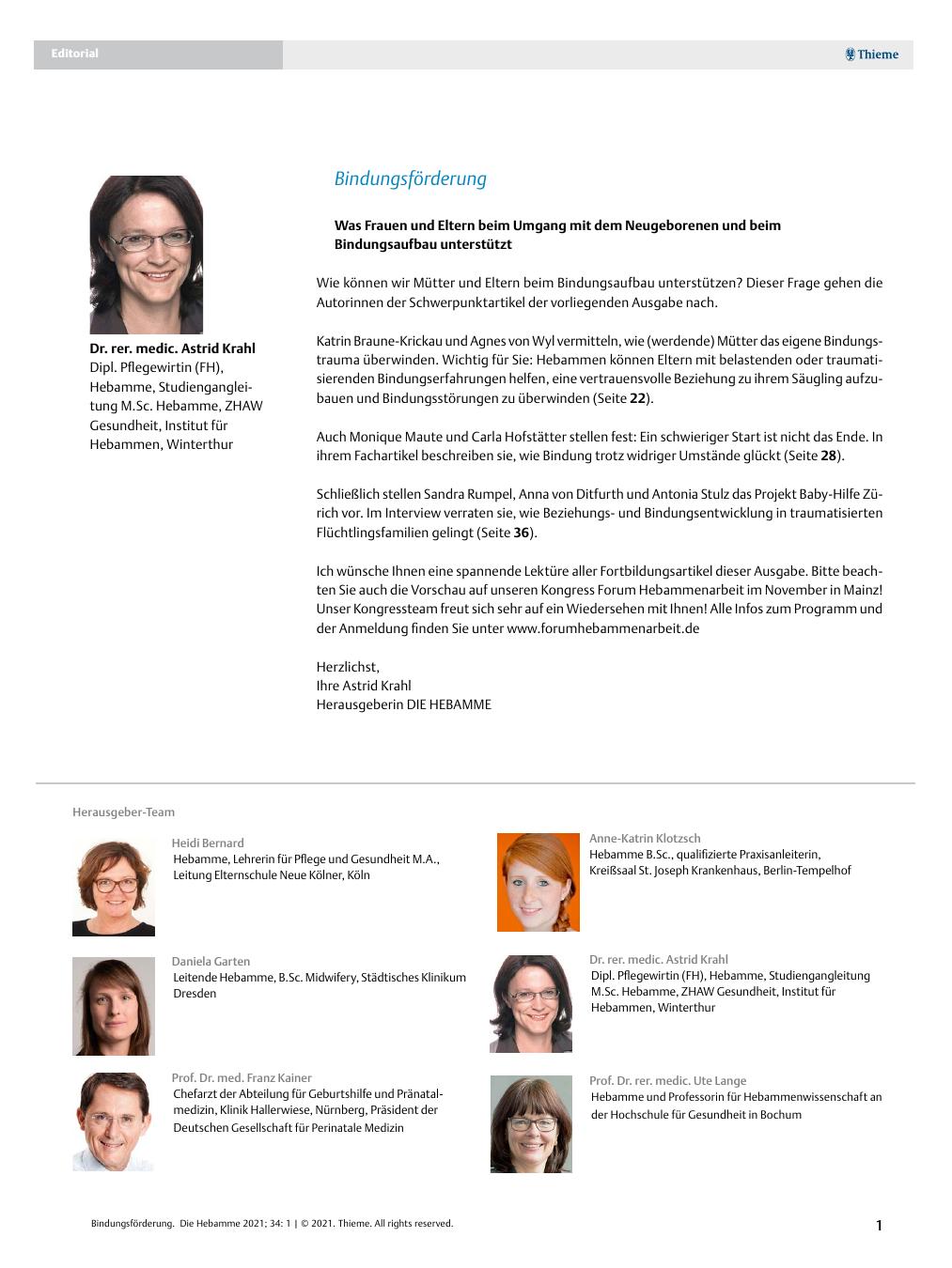 Vorschauseite 1: Bindungsförderung