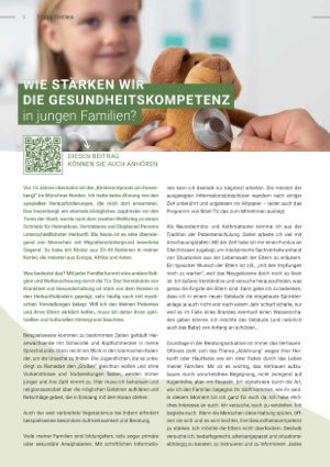 Vorschauseite 1: Wie stärken wir die Gesundheitskompetenz