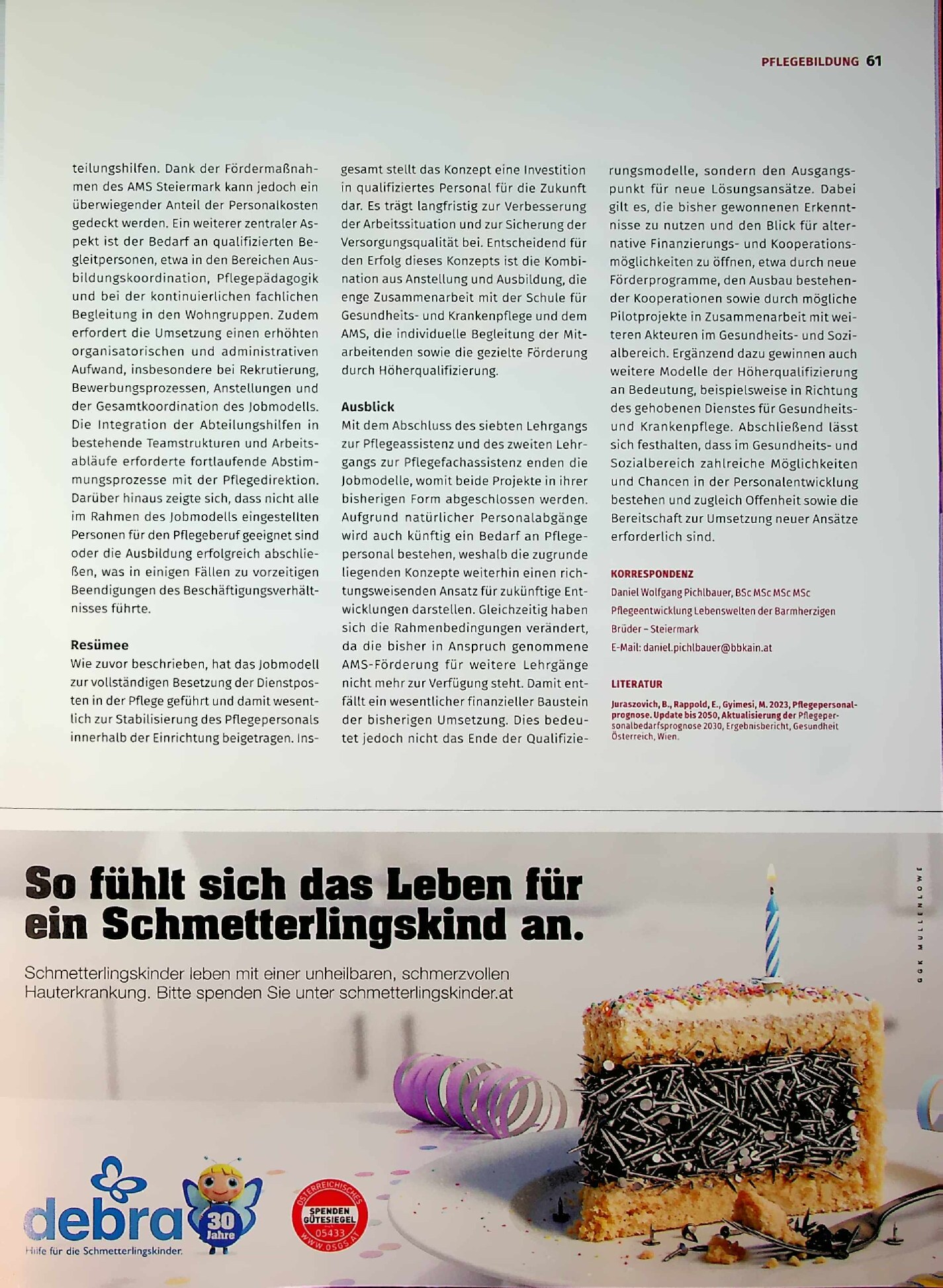 Vorschauseite 5: Pflege ohne Personalmangel. Ein Weg, der funktioniert hat
