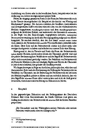 Vorschauseite 5: Patientenwohl als Prinzip der Medizin und Ökonomie als Bedingung ärztlichen Handelns