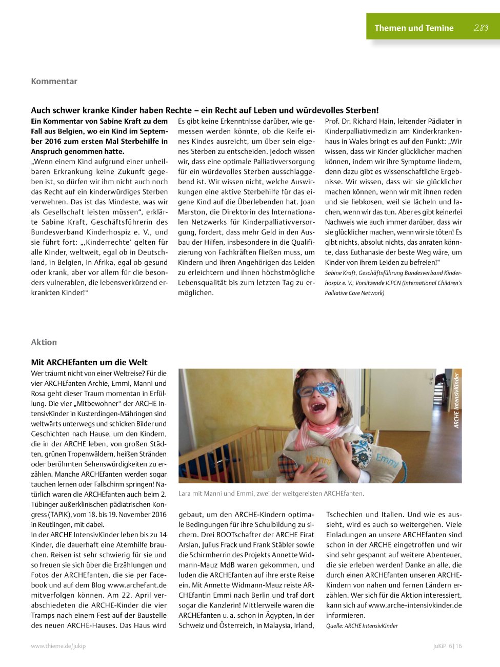 Vorschauseite 1: Themen und Termine