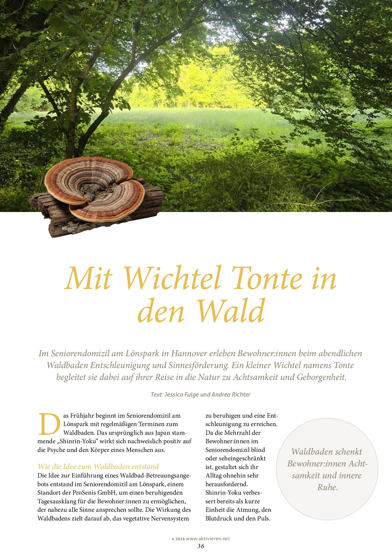 Vorschauseite 1: Mit Wichtel Tonte in den Wald