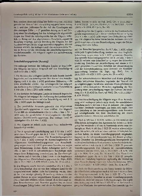Vorschauseite 2: Aus der Rechtsprechung