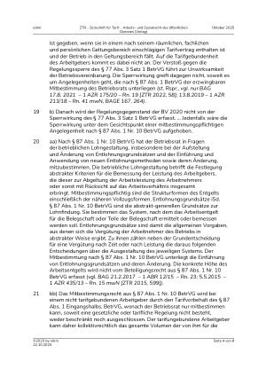 Vorschauseite 4: Ablösung einer Betriebsvereinbarung – Änderung von Entlohnungsgrundsätzen – Regelungssperre – Genehmigung eines Betriebsratsbeschlusses – Ladung von Ersatzmitgliedern