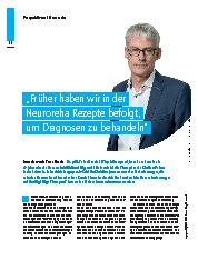 Vorschauseite 1: "Früher haben wir in der Neuroreha Rezepte befolgt, um Diagnosen zu behandeln."