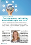 Vorschauseite 1: "Das Interesse an nachhaltiger Arbeitskleidung ist sehr hoch."