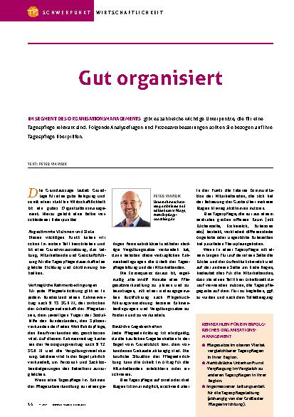 Vorschauseite 1: Gut organisiert.