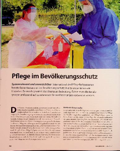 Vorschauseite 1: Pflege im Bevölkerungsschuti