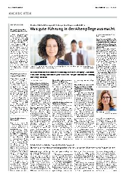 Vorschauseite 1: Was gute Führung in der Altenpflege ausmacht