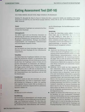 Vorschauseite 1: Eating Assessment Tool (EAT-1O)