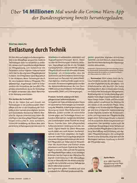 Vorschauseite 1: Entlastung durch Technik