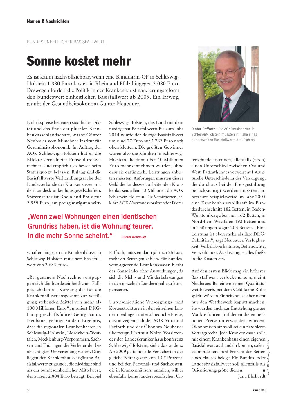 Vorschauseite 1: Sonne kostet mehr