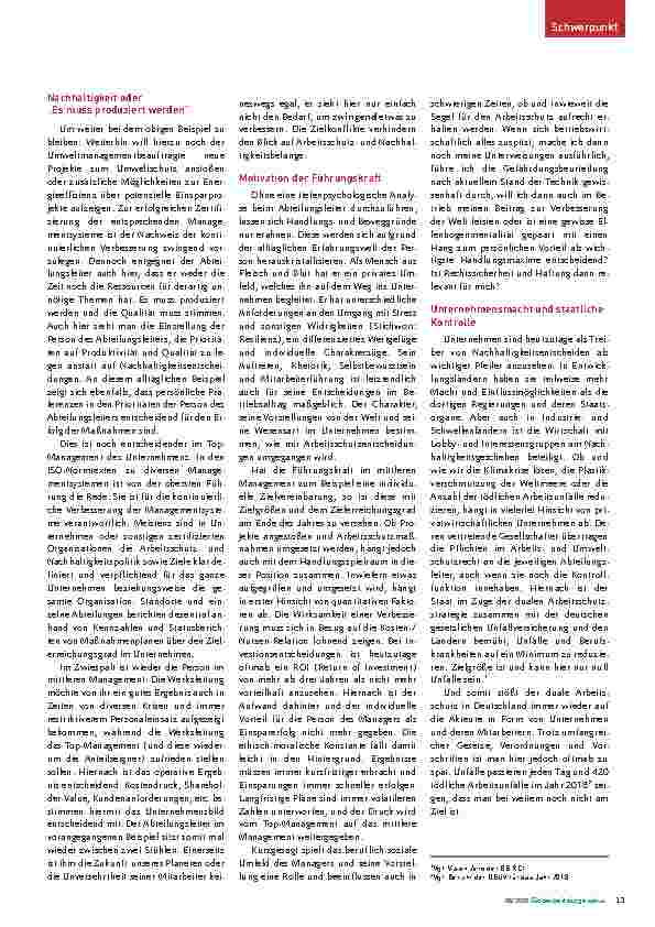 Vorschauseite 2: Eine Betrachtung der Beweggründe von Entscheidungsträgern im Unternehmen: Personen als Treiber von Arbeitsschutzentscheidungen