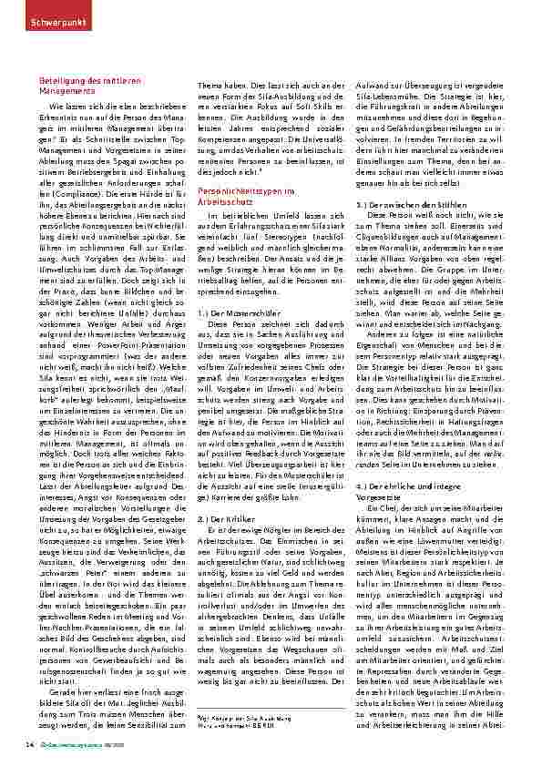 Vorschauseite 3: Eine Betrachtung der Beweggründe von Entscheidungsträgern im Unternehmen: Personen als Treiber von Arbeitsschutzentscheidungen