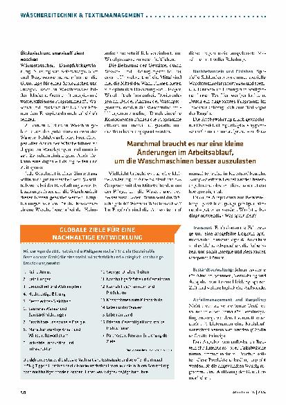 Vorschauseite 3: Den Wäschereiprozess nachhaltiger gestalten