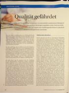 Vorschauseite 1: Qualität gefährdet
