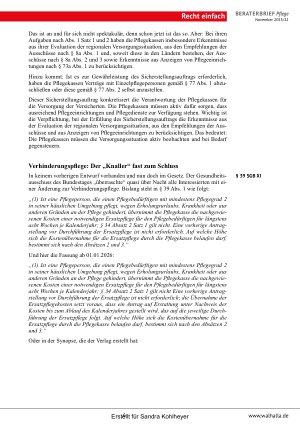 Vorschauseite 6: Beraterbrief Pflege 22-2025