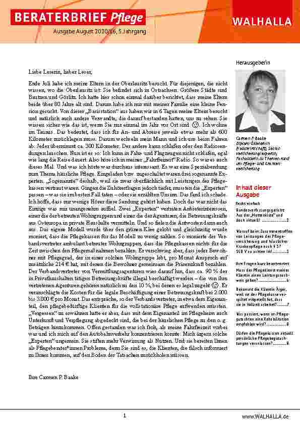 Vorschauseite 1: Bundesverfassungsgericht: Aus der „Mottenkiste“ und doch aktuell!