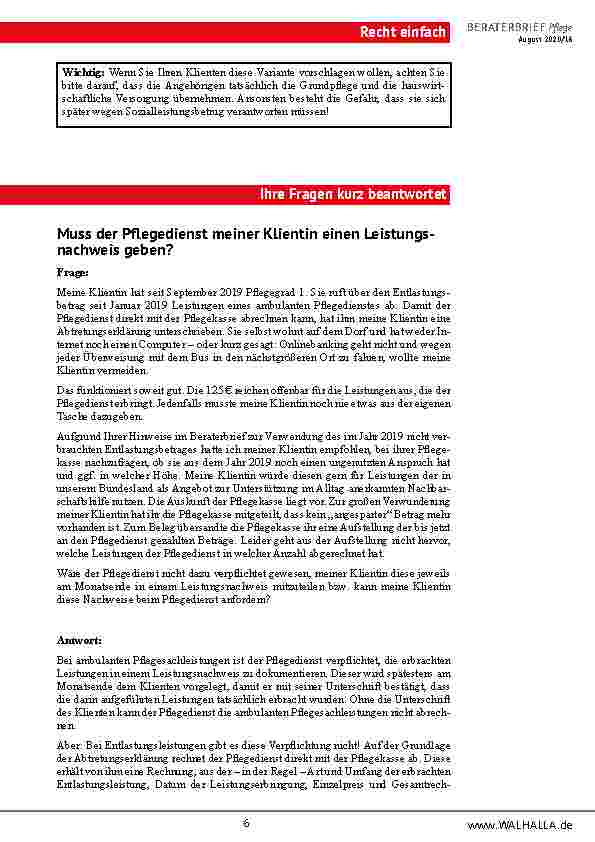 Vorschauseite 6: Bundesverfassungsgericht: Aus der „Mottenkiste“ und doch aktuell!
