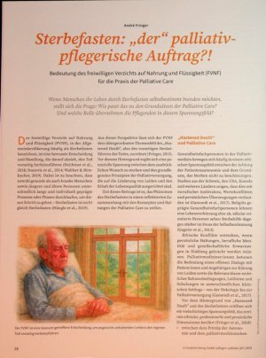 Vorschauseite 1: Sterbefasten: „der“palliativ pflegerische Auftrag? !