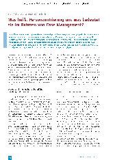 Vorschauseite 1: Was heißt Personenzentrierung und was bedeutet sie im Rahmen von Case Management?