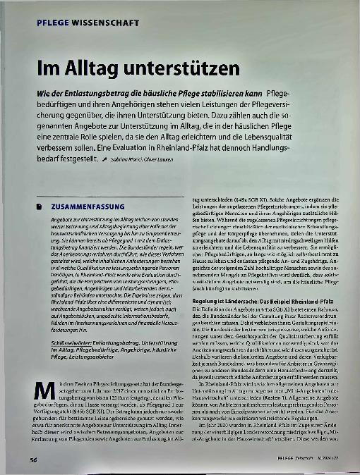 Vorschauseite 1: Im Alltag unterstützen