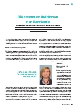 Vorschauseite 1: Die stummen Heldinnen der Pandemie