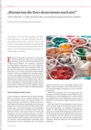 Vorschauseite 1: „Warum tun die Docs denn immer noch nix? “ Vom Warten in der ärztlichen und pharmazeutischen Arbeit
