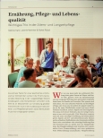 Vorschauseite 1: Ernährung, Pflegeund Lebensqualität - Wichtiges Trio in der Altersund Langzeitpflege