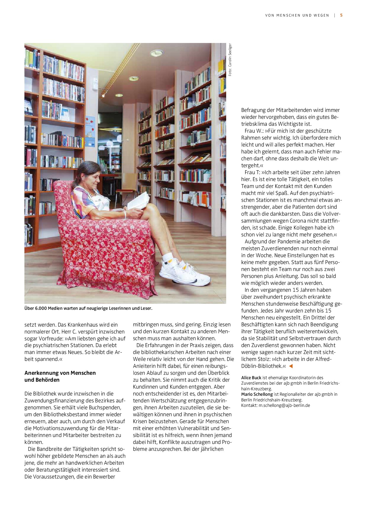 Vorschauseite 2: Von der Patientin zur Bücherfrau