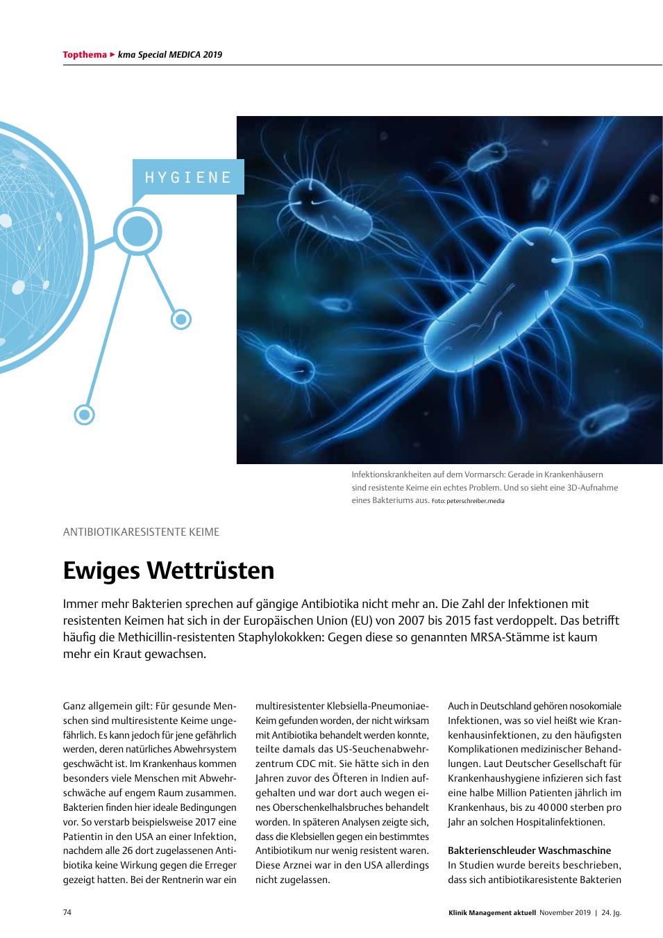 Vorschauseite 1: Antibiotikaresistente Keime: Ewiges Wettrüsten