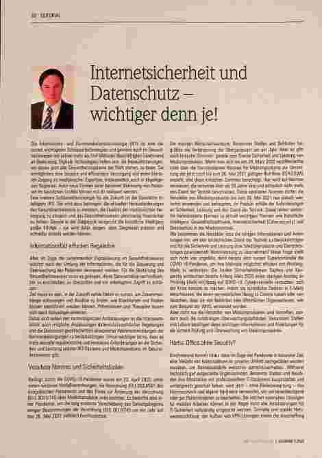 Vorschauseite 1: Internetsicherheit und Datenschutz - wichtiger denn je!