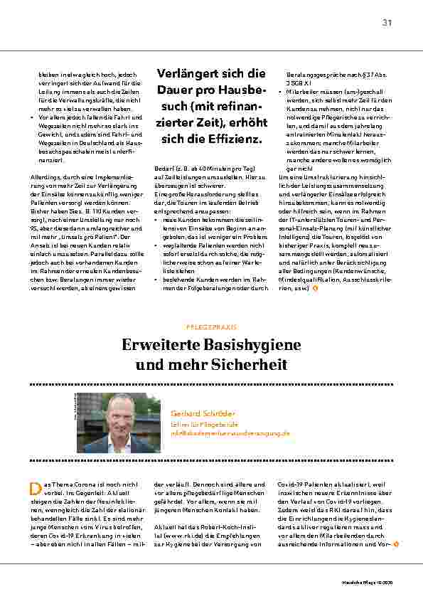 Vorschauseite 2: Längere Hausbesuche erhöhen die Effizienz.