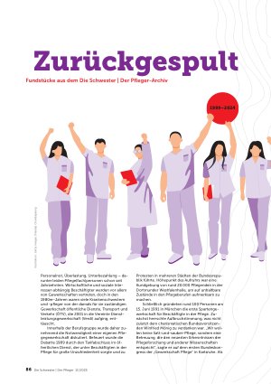 Vorschauseite 1: Zurückgespult Fundstücke aus dem Die Schwester | Der Pfleger-Archiv