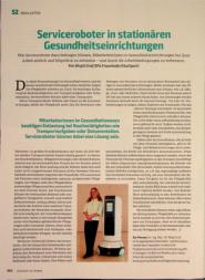 Vorschauseite 1: Serviceroboter in stationären Gesundheitseinrichtungen