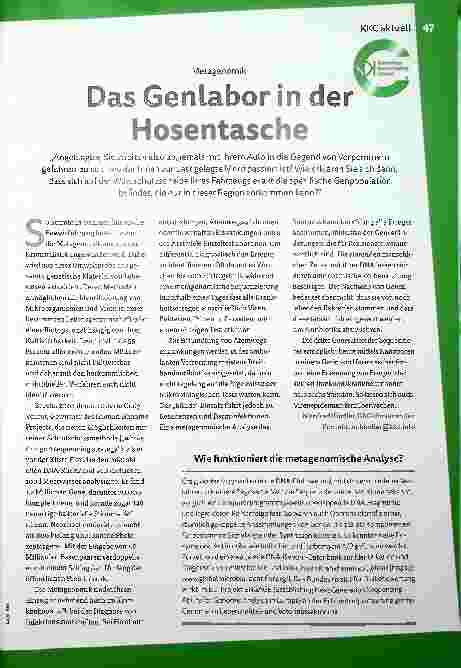 Vorschauseite 1: Das Genlabor in der Hosentasche