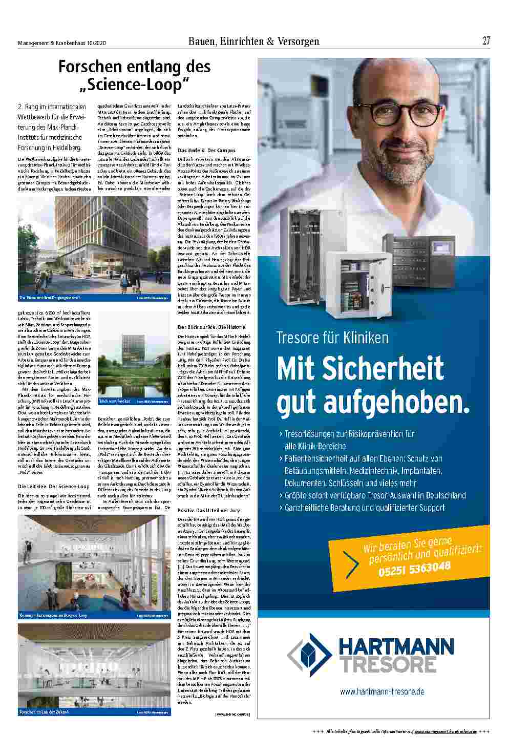 Vorschauseite 3: Bauen, Einrichten & Versorgen Architektur unterstützt positives Arbeitsumfeld im OP