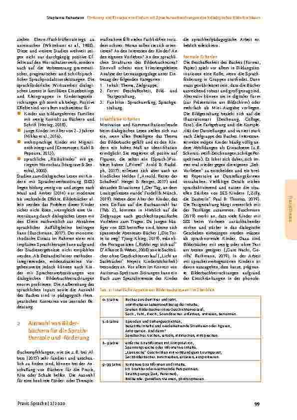 Vorschauseite 2: Förderung und Therapie von Kindern mit Spracherwerbsstörungen durch dialogisches Bilderbuchlesen