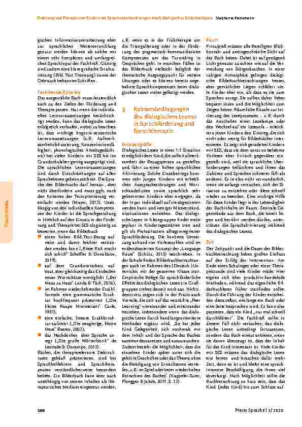Vorschauseite 3: Förderung und Therapie von Kindern mit Spracherwerbsstörungen durch dialogisches Bilderbuchlesen