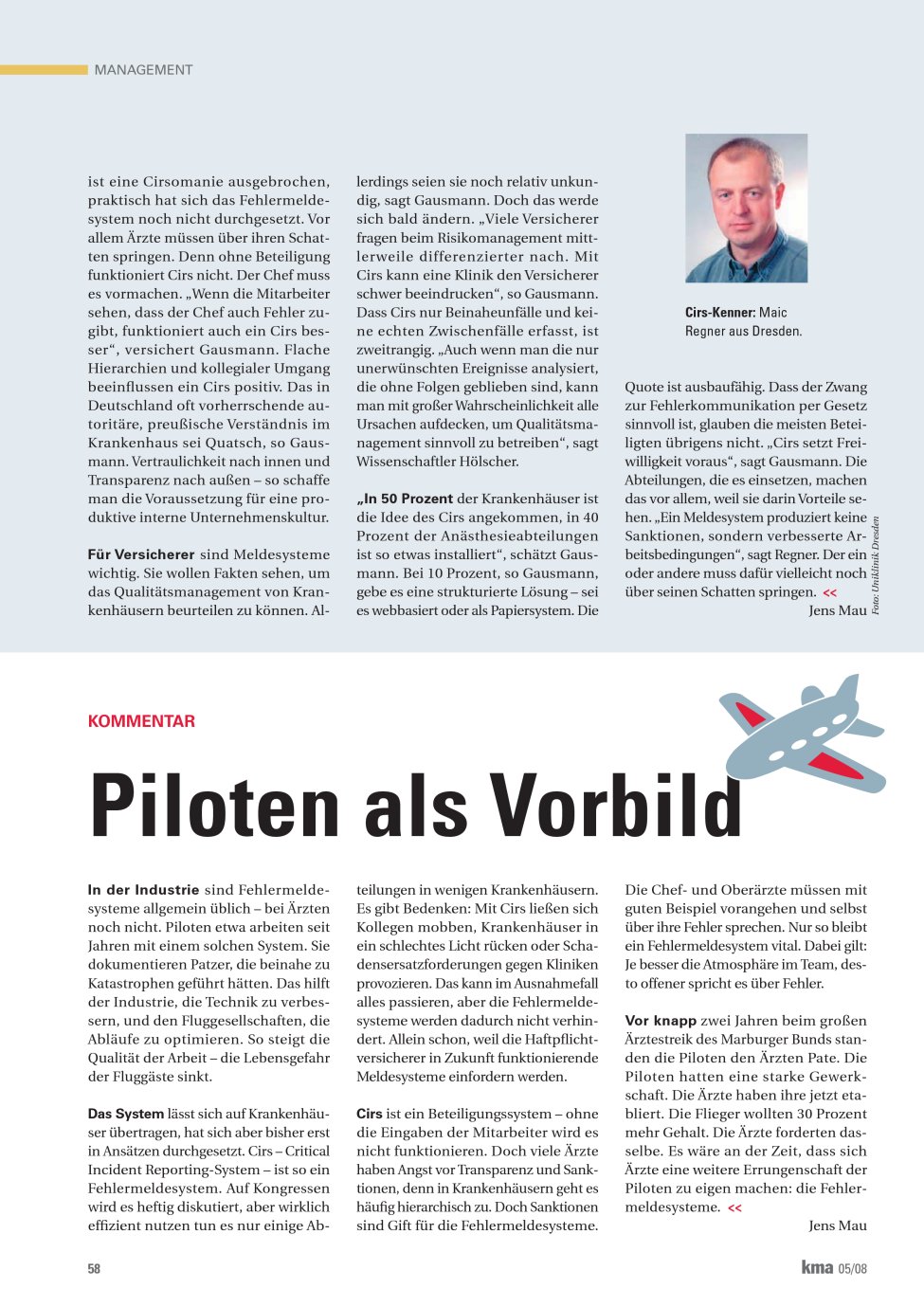 Vorschauseite 1: Piloten als Vorbild