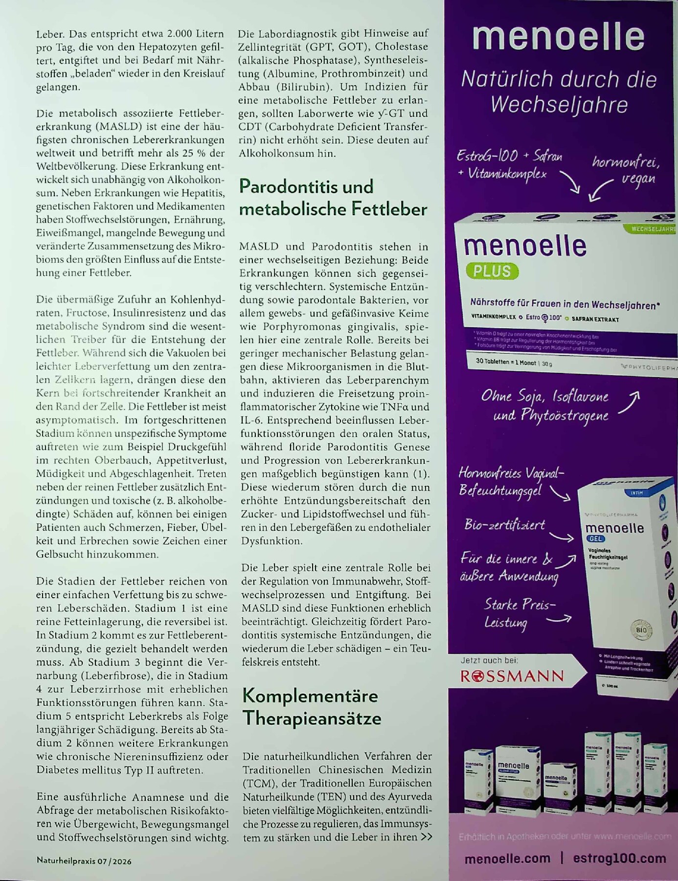 Vorschauseite 2: Der stille Transfer: Parodontitis und metabolische Fettleber