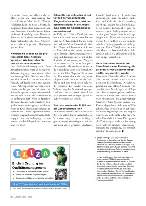 Vorschauseite 4: «Wir brauchen mehr Zeit und Geld für die Care-Arbeit»