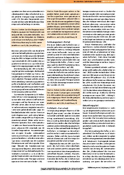 Vorschauseite 4: Die diabetische Fußinfektion ist ein Notfall.